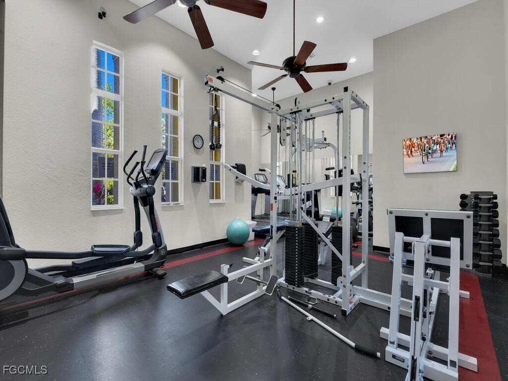 4500 Botanical Pl Circle, Unit 4 Naples, FL 34112 - Photo 37 of 43 a view of a room with gym equipment