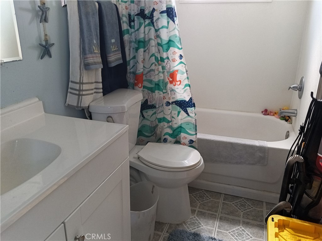 2100 Soapmine Road, Unit 44 Barstow, CA 92311 - Photo 12 of 17 a bathroom with a sink a toilet and bathtub