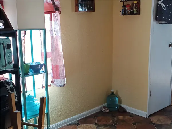 a room with window and entryway