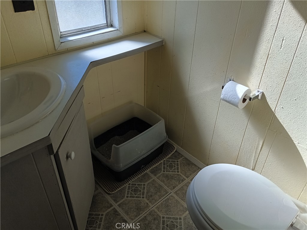 2100 Soapmine Road, Unit 44 Barstow, CA 92311 - Photo 10 of 17 a bathroom with a toilet and a mirror