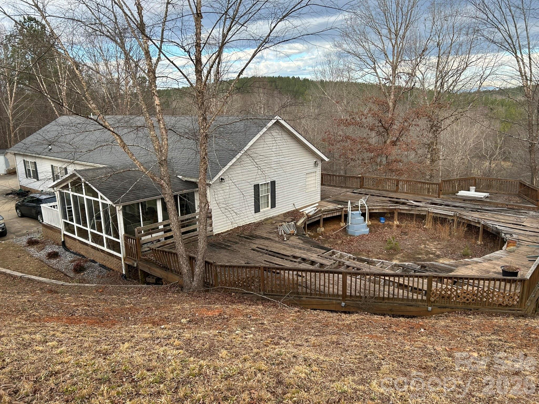 322 Balmy Lane Rutherfordton, NC 28139 - Photo 34 of 34 a view of a house with a wooden deck