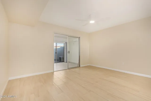 a view of an empty room