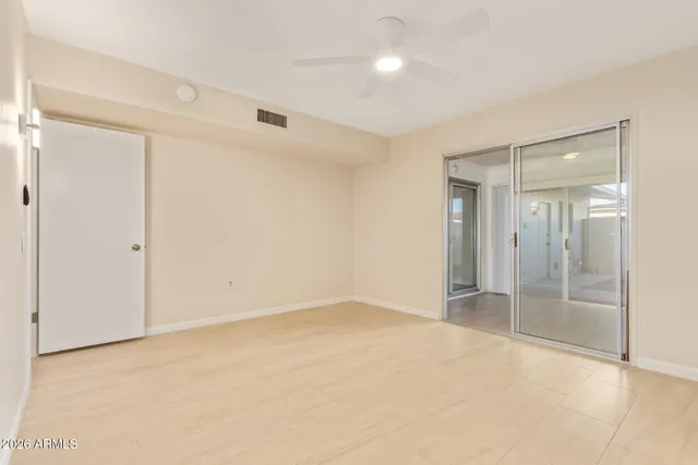 a view of an empty room