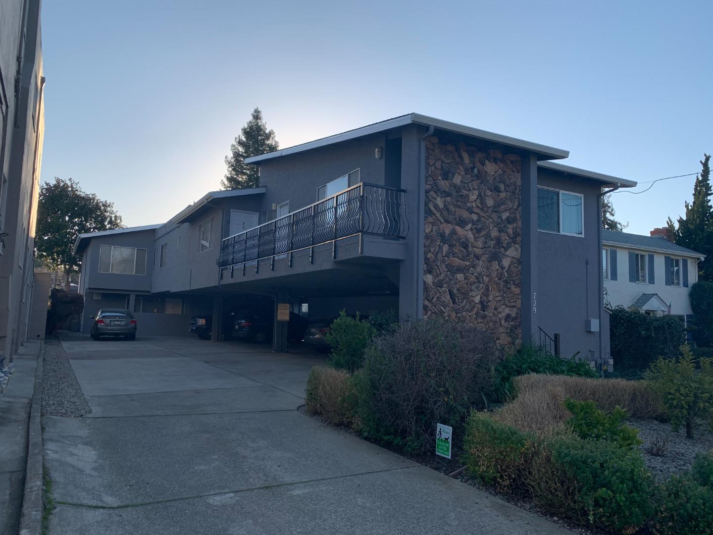 a house view with a garden space