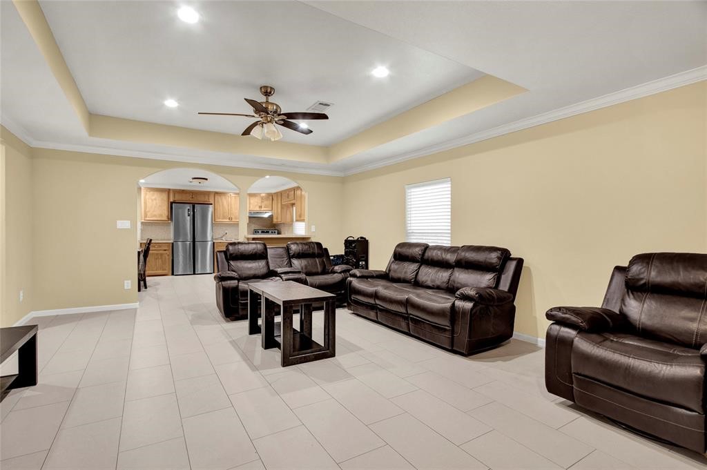 2078 Jeffcote Road Conroe, TX 77303 - Photo 8 of 19 Spacious living room with neutral walls, recessed lighting, and Perfect for relaxation and entertaining.