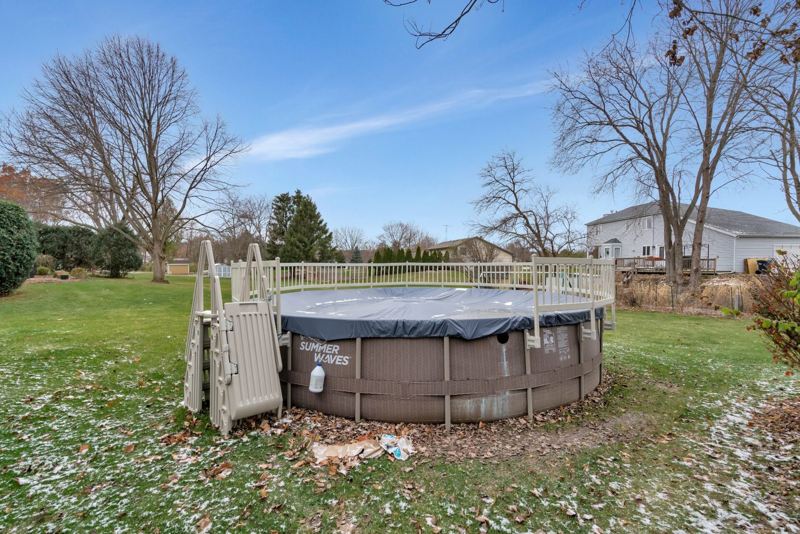 308 San Carlos Road Minooka, IL 60447 - Photo 24 of 25 a view of backyard with wooden fence