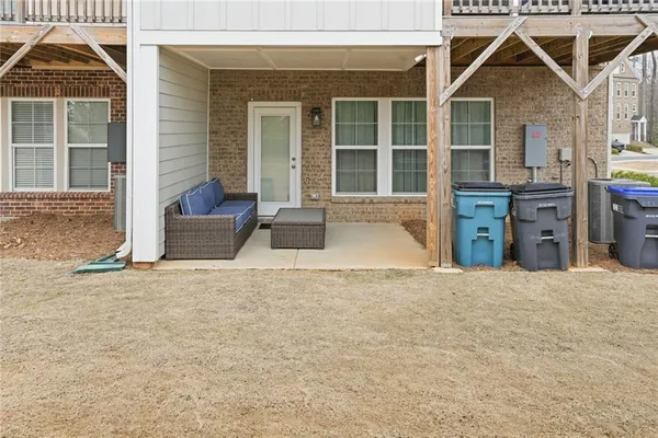 a view of a city with tall buildings in front of it
