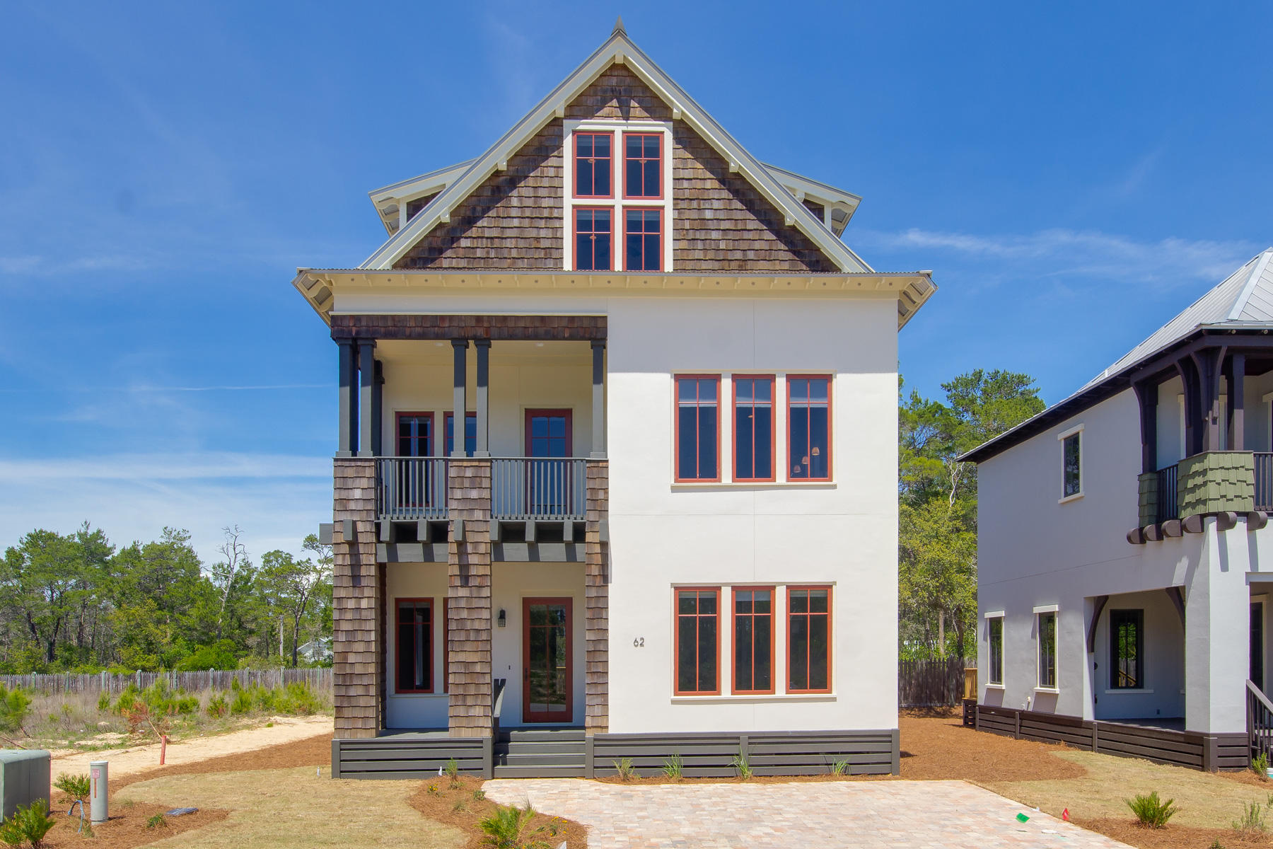 62 West Willow Mist Rd Inlet Beach Inlet Beach, FL 32461 - Photo 5 of 30 a front view of a house with a yard