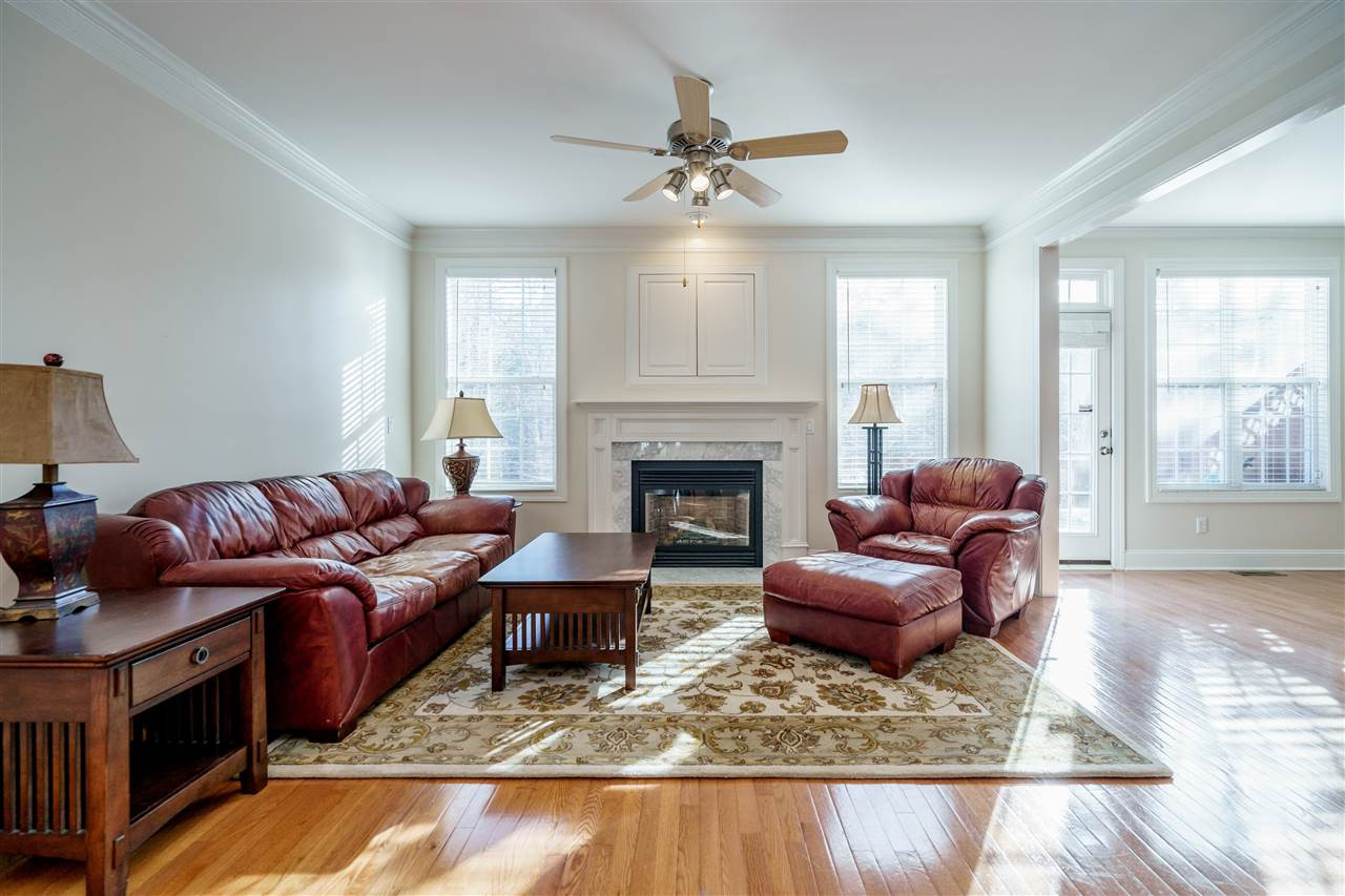 7224 Summit Waters Lane Raleigh, NC 27613 - Photo 5 of 30 Cozy Living Room with Gas Log fireplace