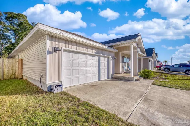 a view of a house with a patio