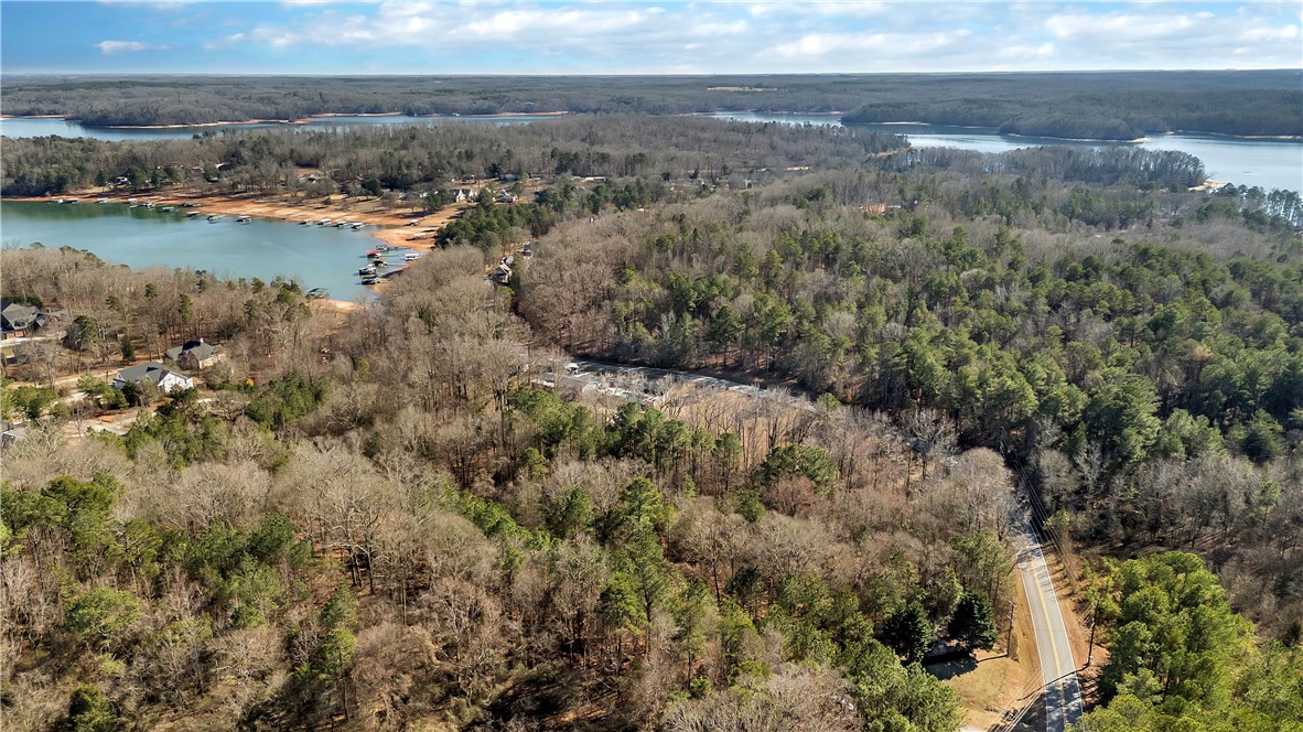 1106 Bay Drive Fair Play, SC 29643 - Photo 6 of 7 This elevated view captures the expansive landscape featuring a tranquil lake and verdant woodlands.