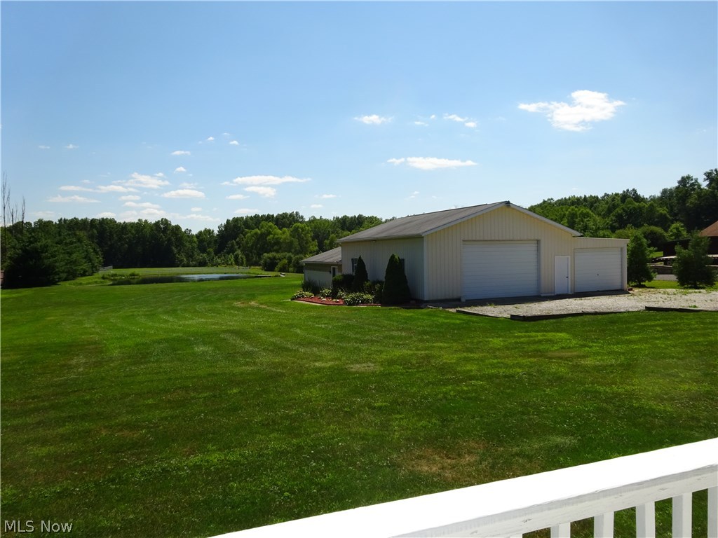 4490 Fairground Road Atwater, OH 44201 - Photo 2 of 32 Pole Barn is 30 x 40 with concrete floor, insulation , finished walls, extra storage and overhead heater. 14 x 40 Enclosed lean to for storage . Horse Barn is 30 x 30 with 4 stalls, wash room, tack room and storage for hay and bedding.