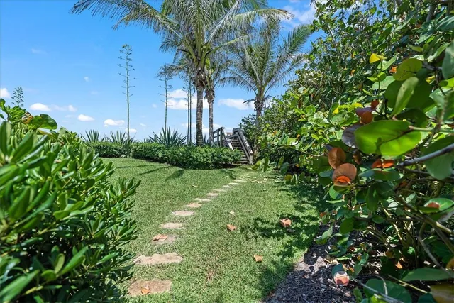 a view of a porch with seating space