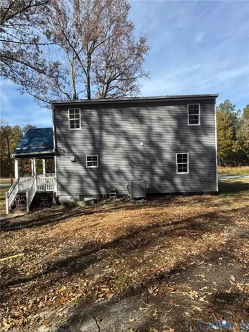 a backyard of a house