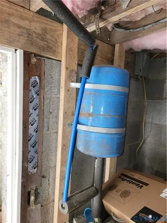 a view of a refrigerator in a kitchen