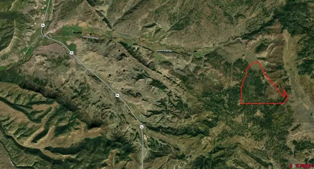 a view of an ocean from a yard