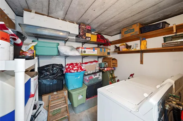 a utility room with lot of items
