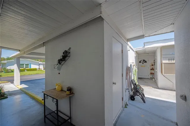 a view of a house with a patio