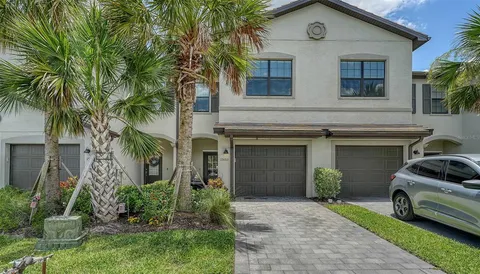 a house view with a garden space