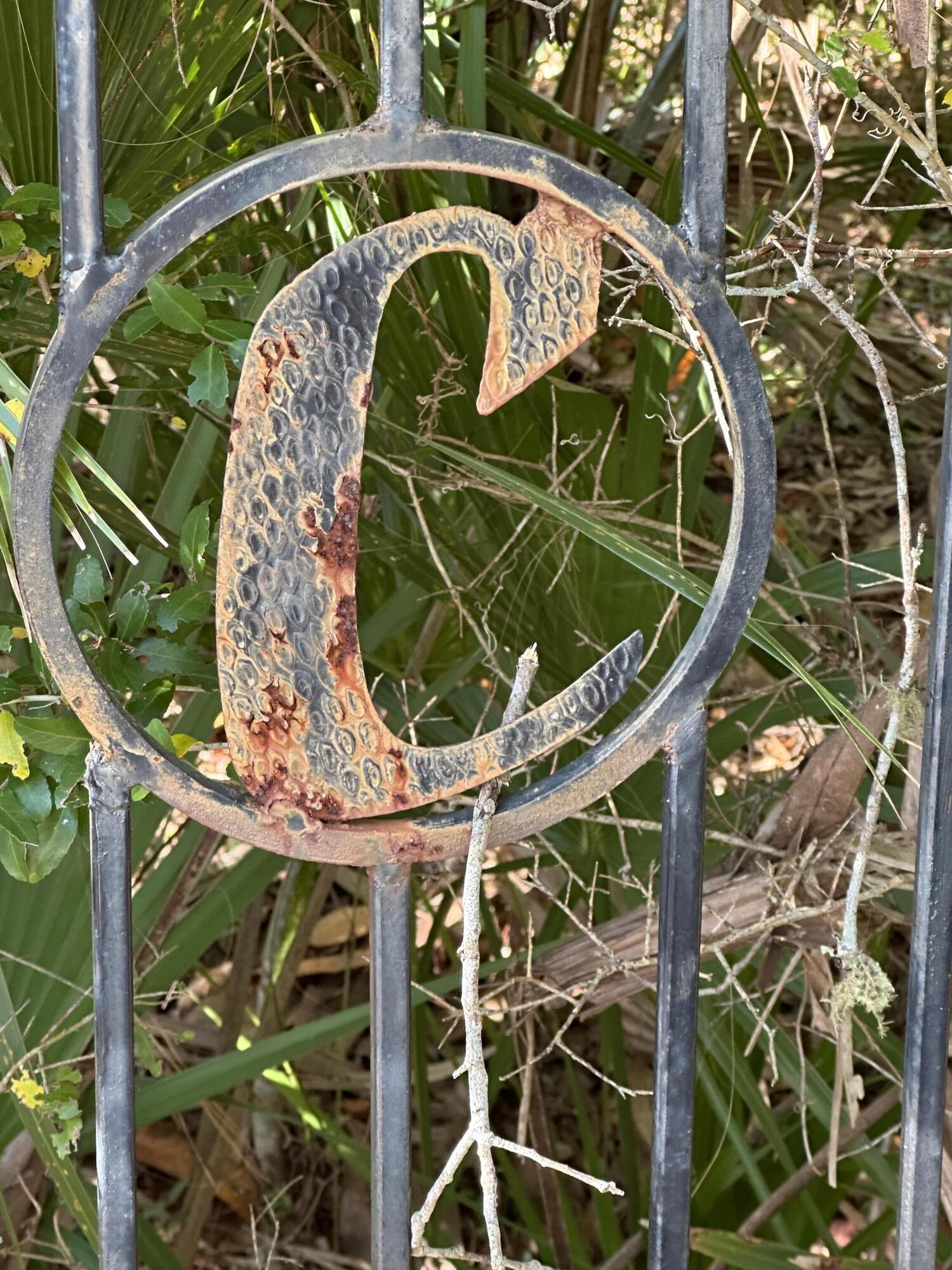 8821 Peters Point Road Edisto Island, SC 29438 - Photo 6 of 27 front gate