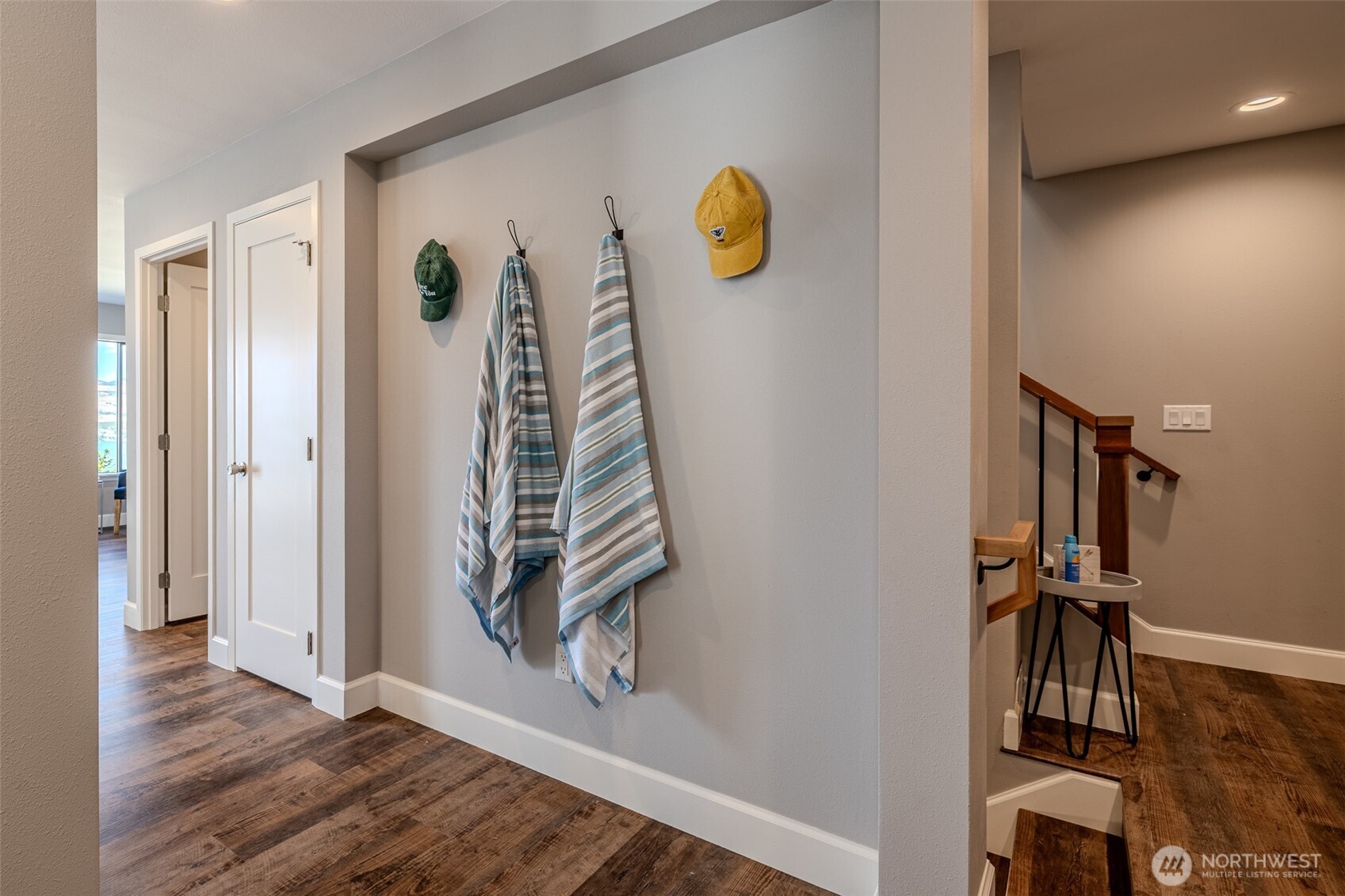 4124 Lakeview Place Chelan, WA 98816 - Photo 6 of 40 an entryway with wooden floor and door