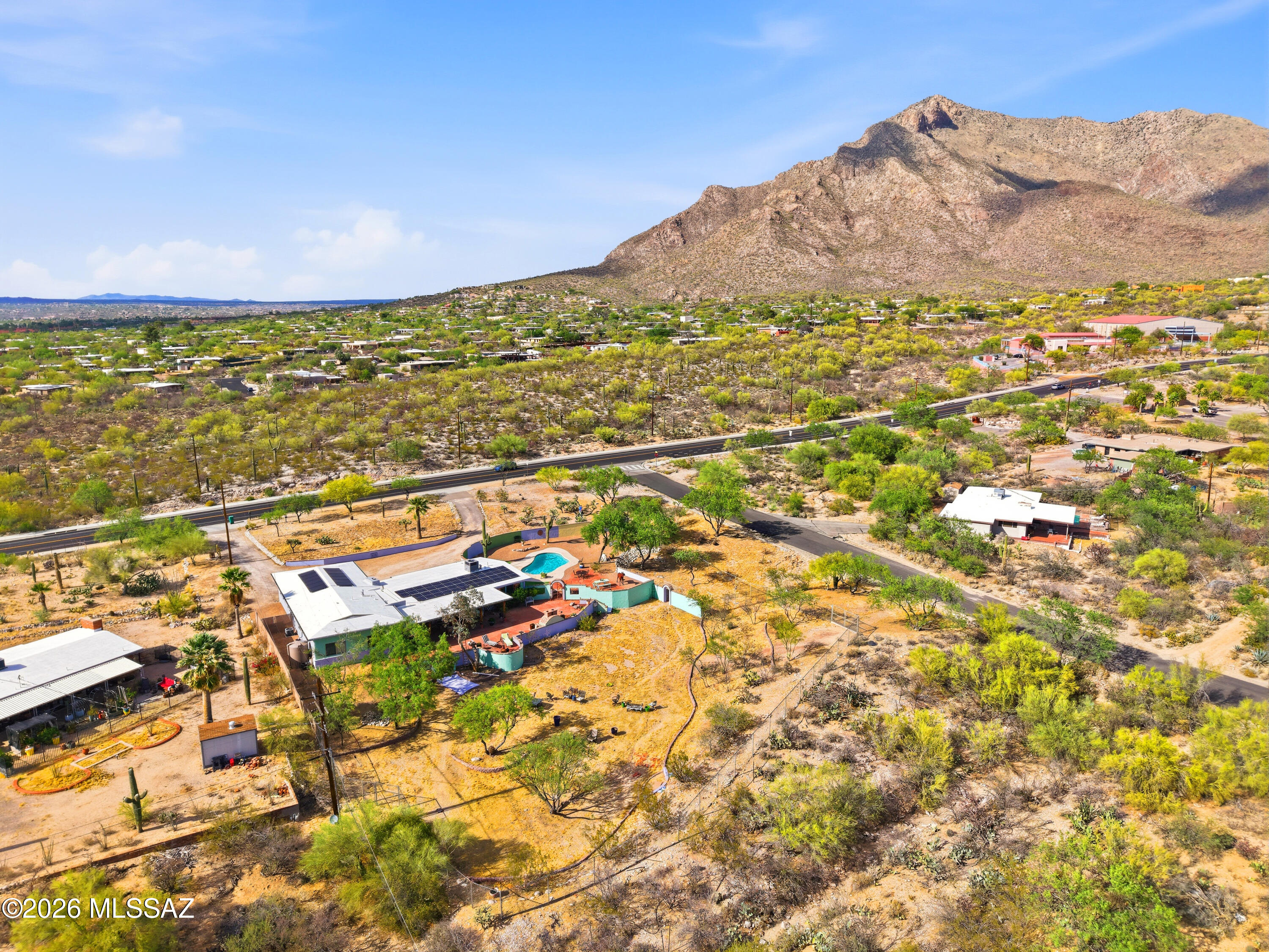220 East Magee Road Tucson, AZ 85704 - Photo 38 of 38 Drone view to Catalina Mountains