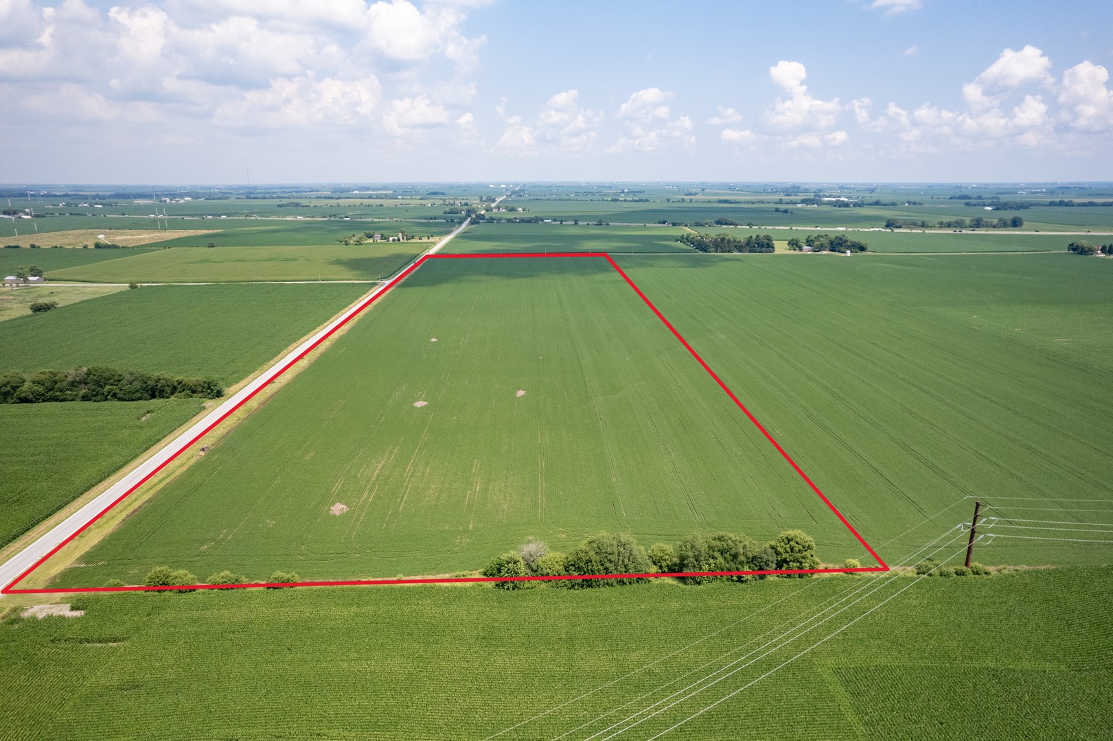 11950 North 2000E Road Manteno, IL 60950 - Photo 4 of 5 a view of a lake with a big yard