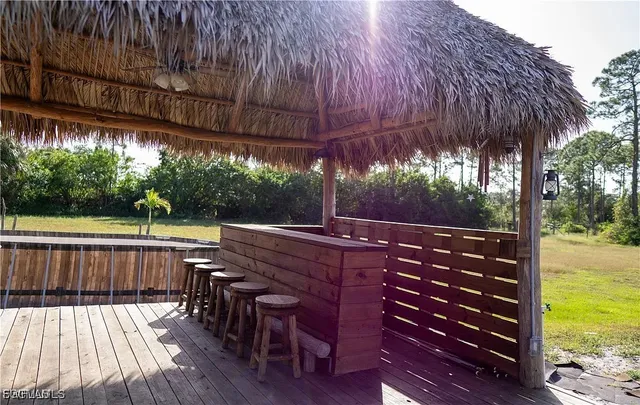 a view of outdoor space and deck