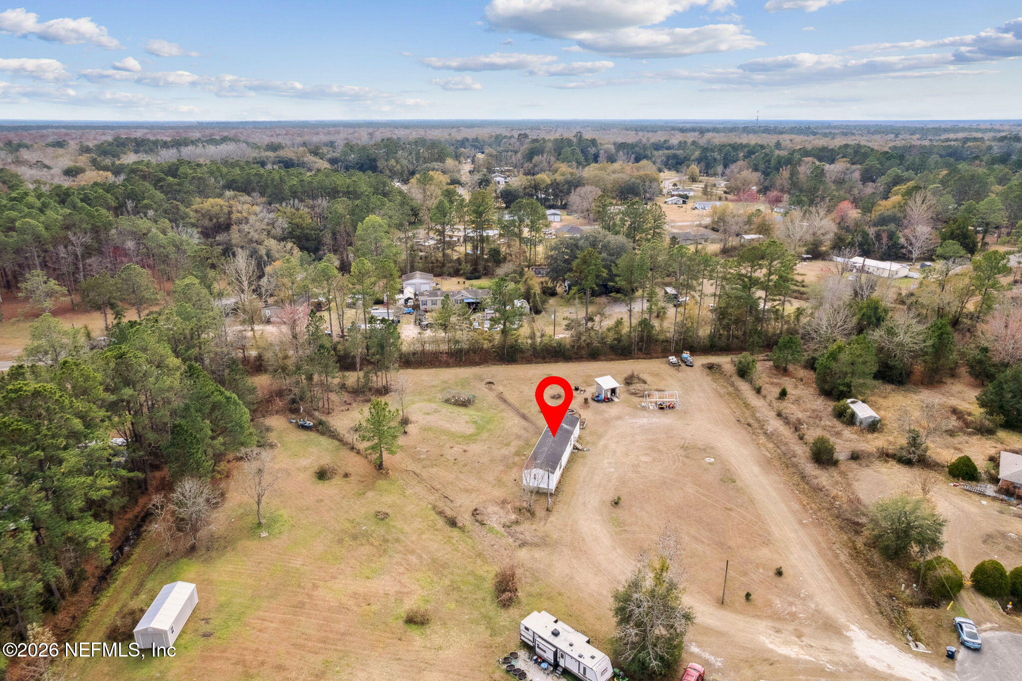 54002 Trooper Court Callahan, FL 32011 - Photo 45 of 56 an aerial view of a house with a outdoor space
