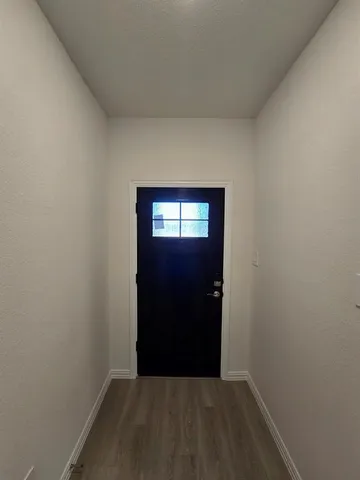 a view of hallway with window