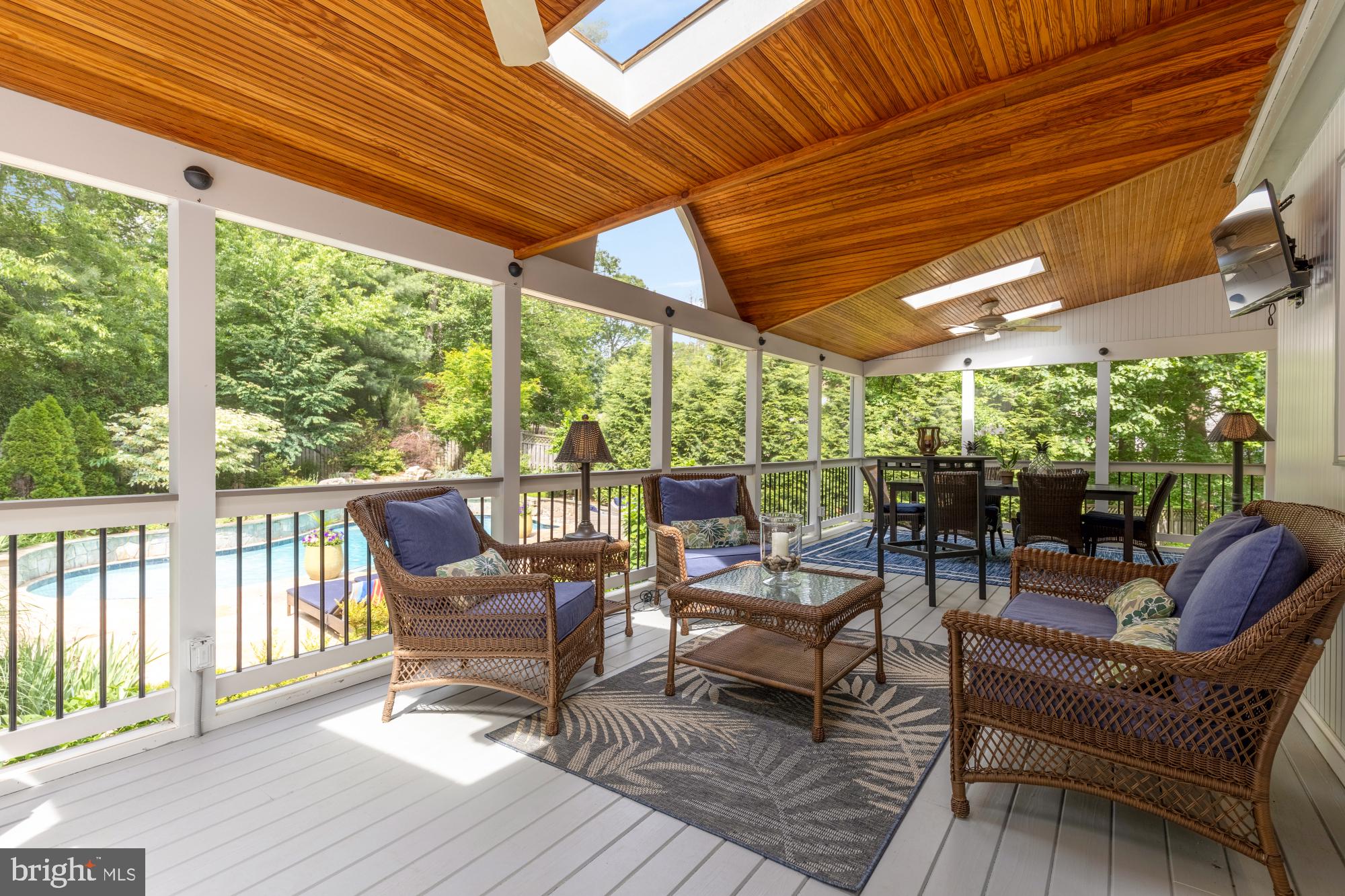 5117 Pheasant Ridge Road Fairfax, VA 22030 - Photo 49 of 59 a living room with patio furniture and a floor to ceiling window