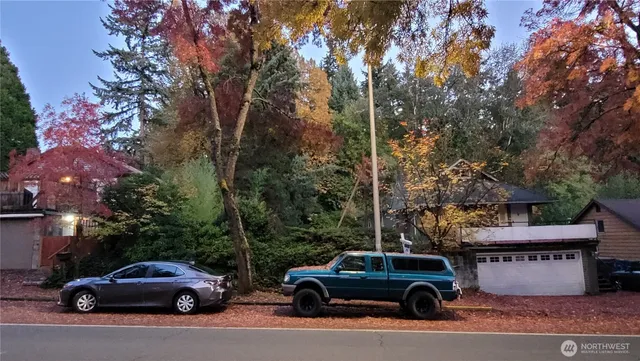 a car parked on the side of a street