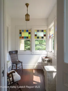 a bathroom with a bathtub and a sink