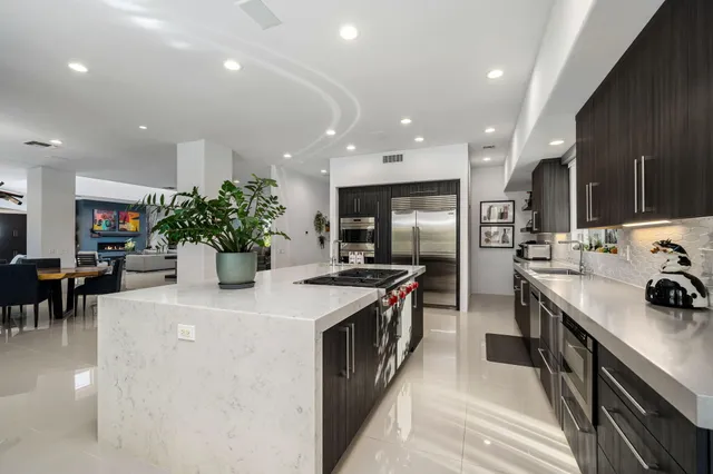 a outdoor space with furniture