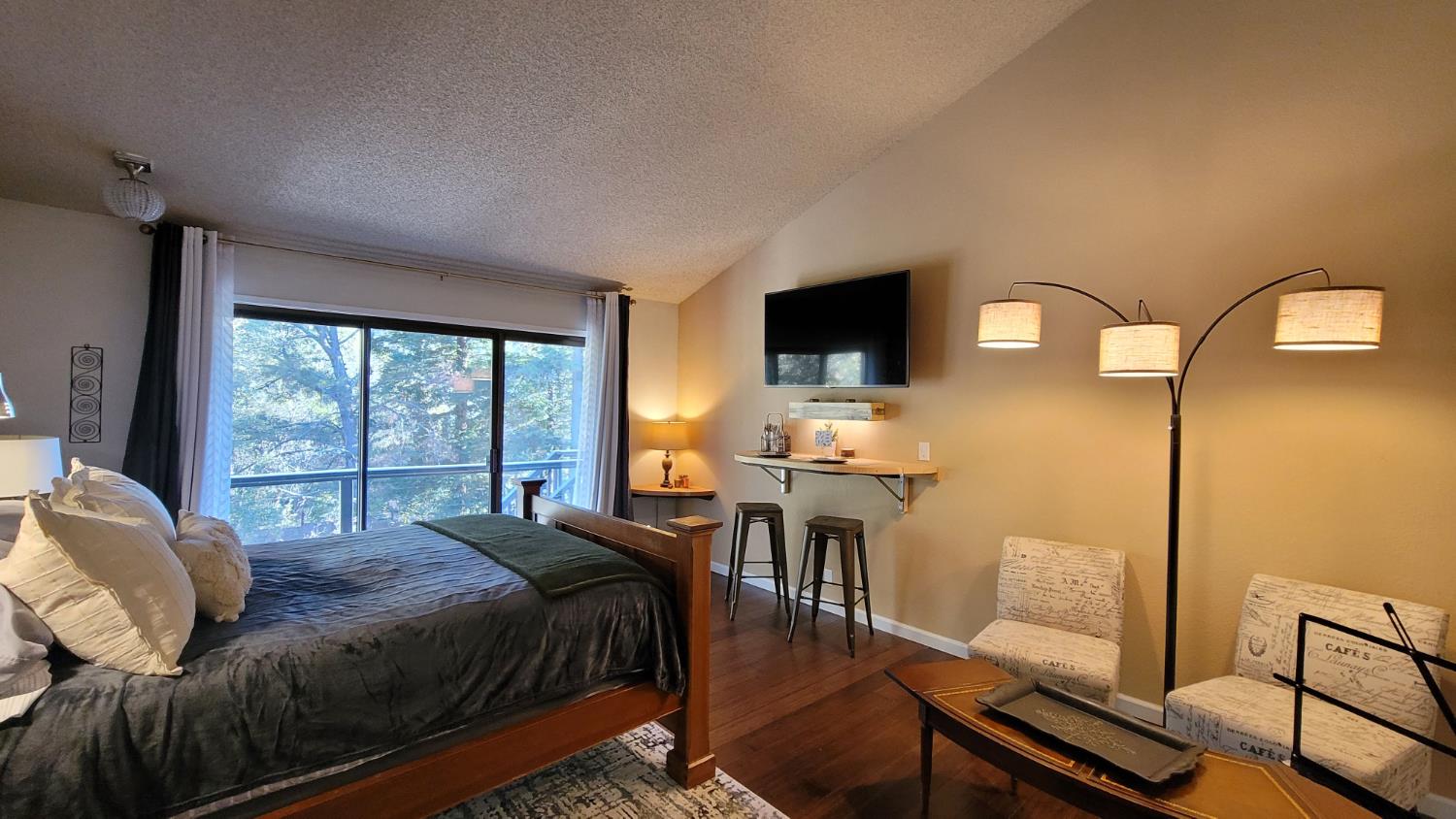 3571 Sudbury Road Cameron Park, CA 95682 - Photo 68 of 87 Primary Master Bedroom Primary suite upstairs but with entry from outside Balcony. Buyers can reinstall original entry door to allow entery from main level hallway. It is noted as unit c on floor plan