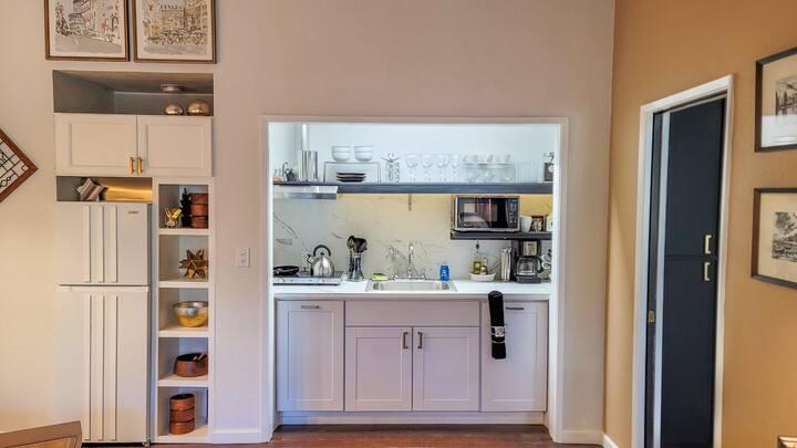 3571 Sudbury Road Cameron Park, CA 95682 - Photo 71 of 87 Primary Master Bedroom Kitchen-Primary suite upstairs but with entry from outside Balcony. Buyers can reinstall original entry door to allow entery from main level hallway. It is noted as unit c on floor plan