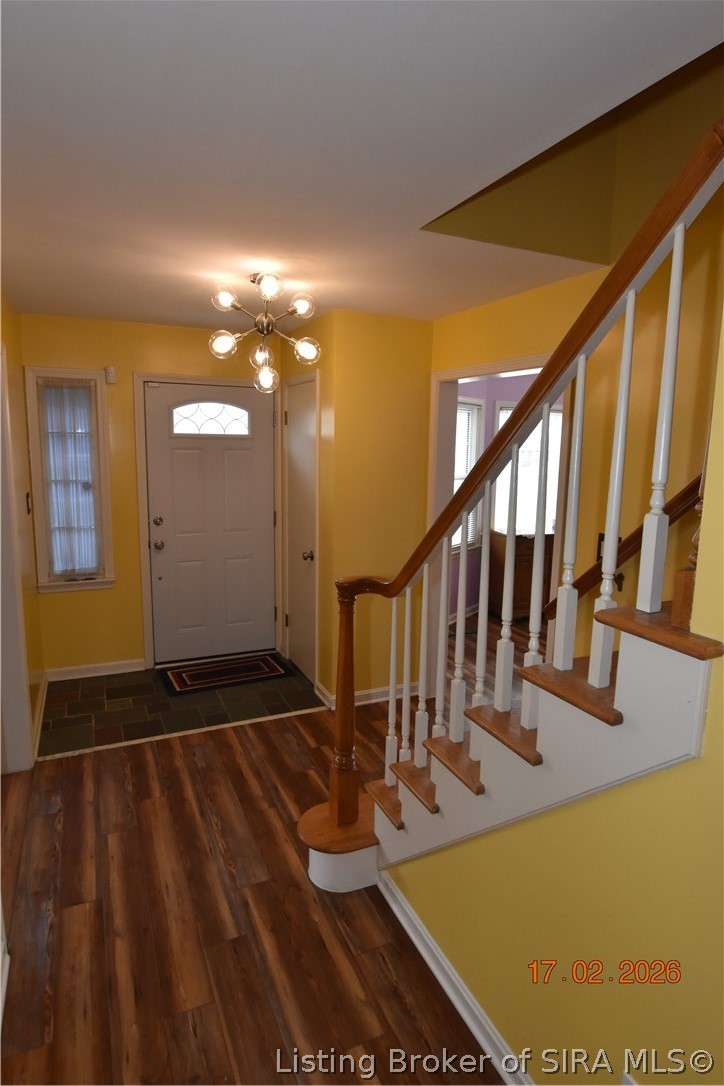 1905 Blackiston Mill Road Clarksville, IN 47129 - Photo 2 of 64 Lovely foyer with coat closet. Insulated Front door has sidelight window.