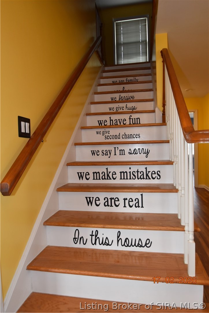 1905 Blackiston Mill Road Clarksville, IN 47129 - Photo 28 of 64 Stairs to the second level bedrooms.