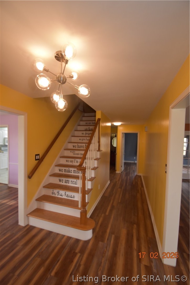 1905 Blackiston Mill Road Clarksville, IN 47129 - Photo 3 of 64 Stairs to the 2nd floor bedrooms.