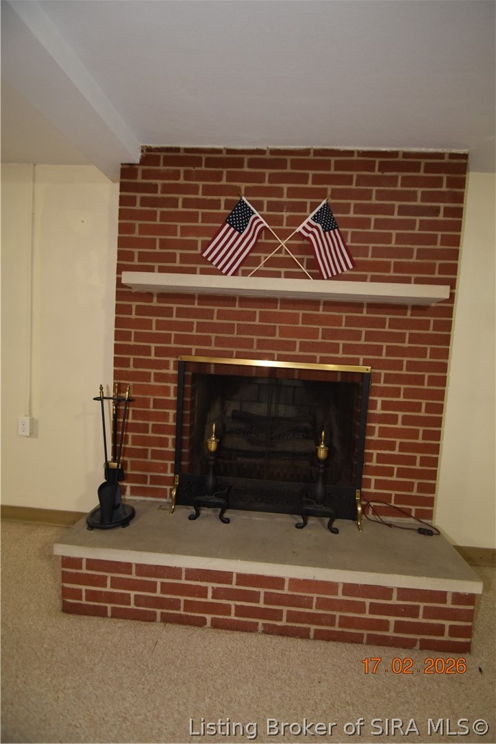 1905 Blackiston Mill Road Clarksville, IN 47129 - Photo 43 of 64 Wood burning fireplace in the basement.