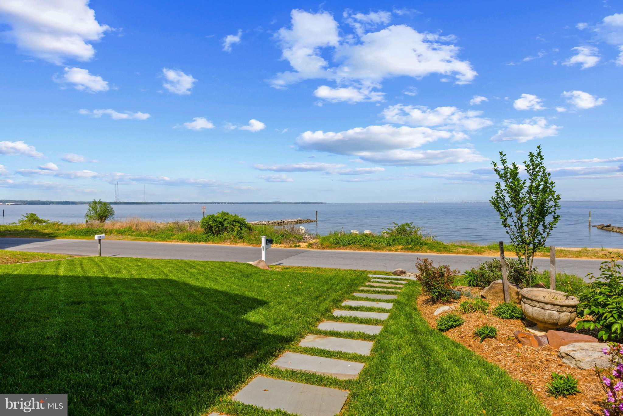 54 River Drive Annapolis, MD 21403 - Photo 6 of 43 a view of a lake with a big yard