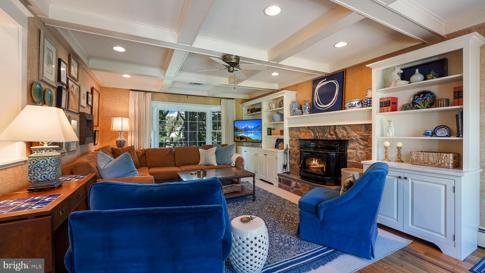 722 Spring Valley Road Doylestown, PA 18901 - Photo 16 of 45 Family Room w/ Fireplace Insert