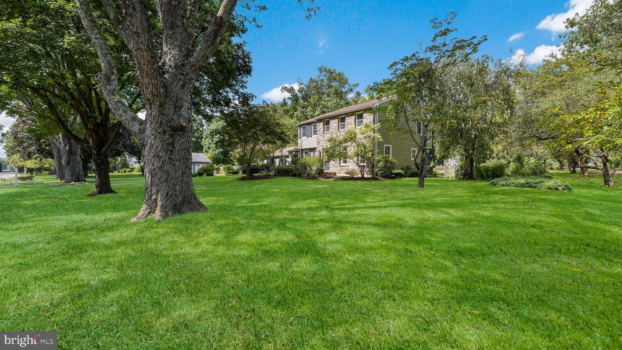 722 Spring Valley Road Doylestown, PA 18901 - Photo 2 of 45 Deep Front Lawn with Up-lit Landscaping