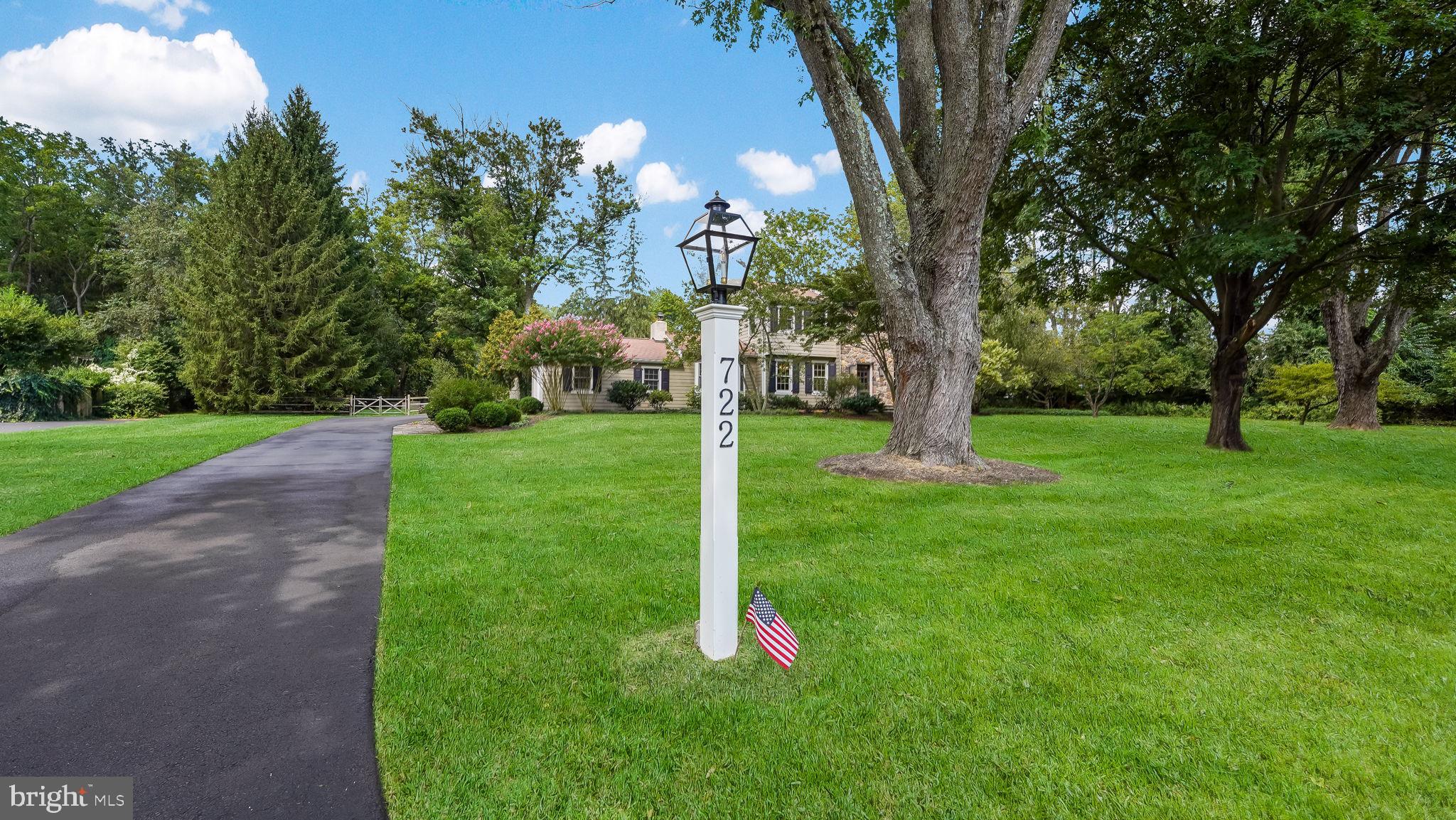 722 Spring Valley Road Doylestown, PA 18901 - Photo 3 of 45 Lamp Post at End of Driveway