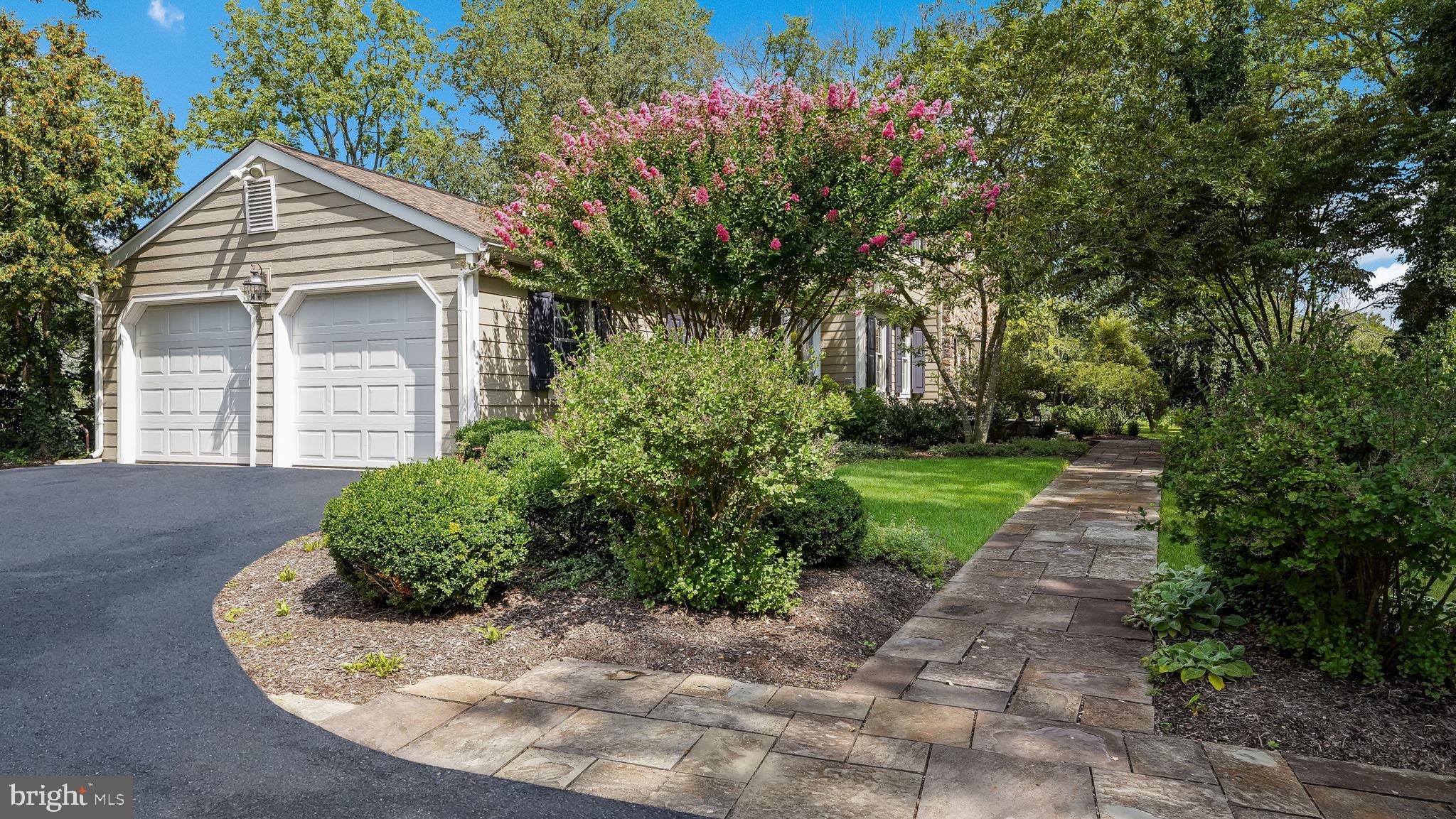 722 Spring Valley Road Doylestown, PA 18901 - Photo 37 of 45 Bluestone Walkway & Side-Entry Garage w/ Landscape