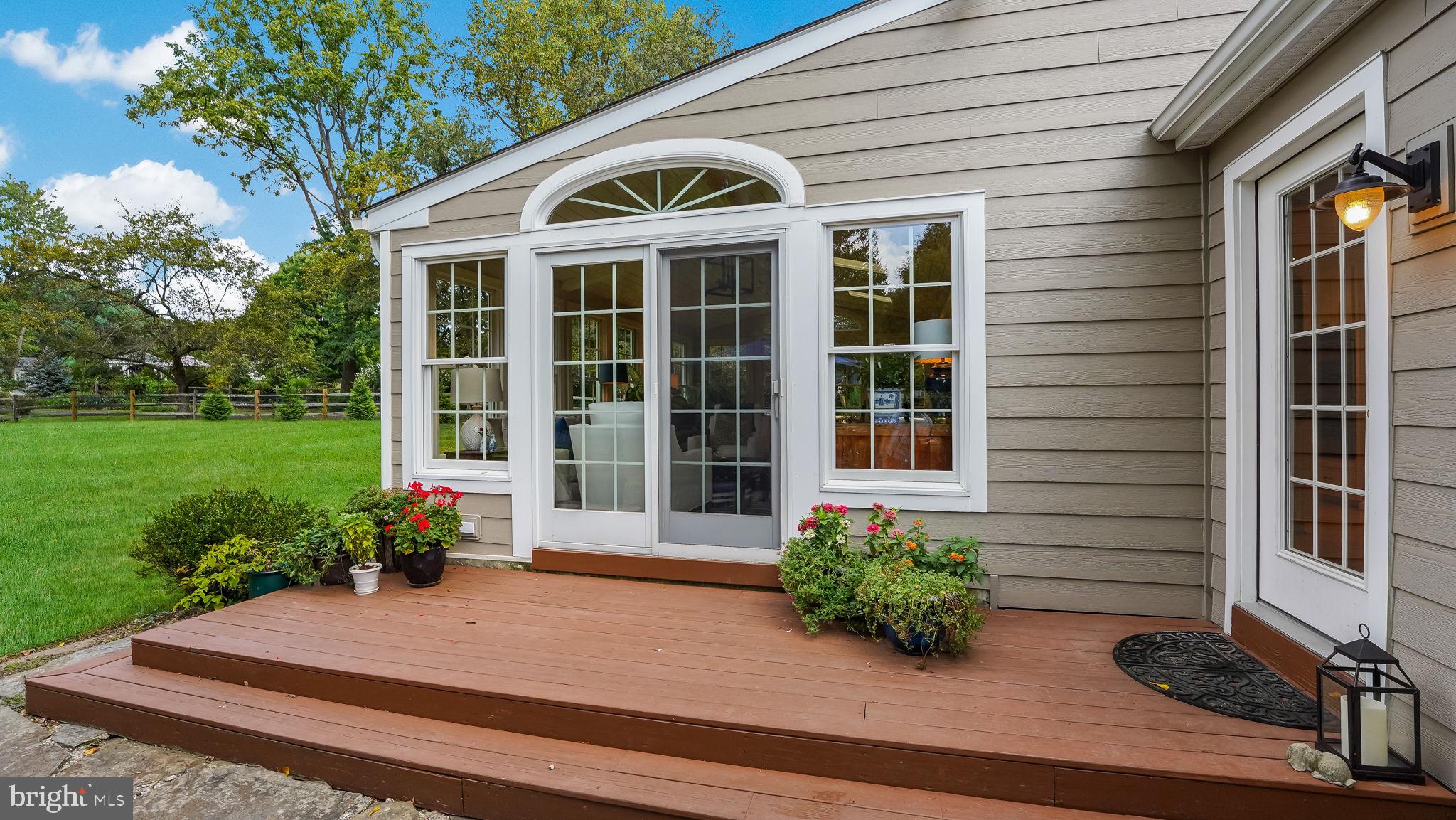 722 Spring Valley Road Doylestown, PA 18901 - Photo 44 of 45 Deck Leading to Sunroom or Family Room