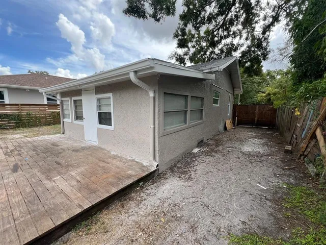 a house with a outdoor space