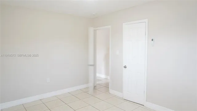 a view of an empty room