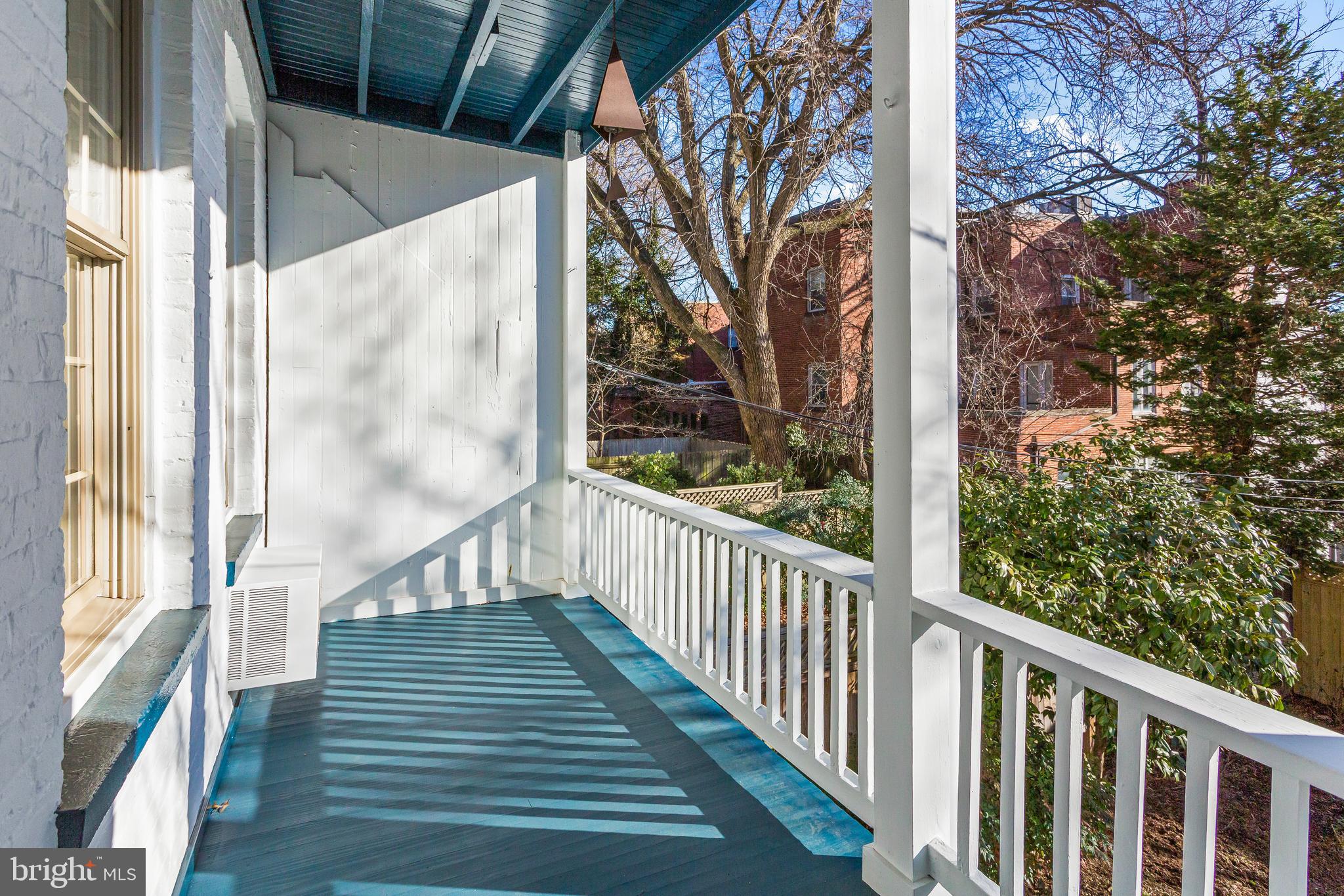 2236 Decatur Place Northwest Washington, DC 20008 - Photo 10 of 29 Balcony Overlooking Rear Garden