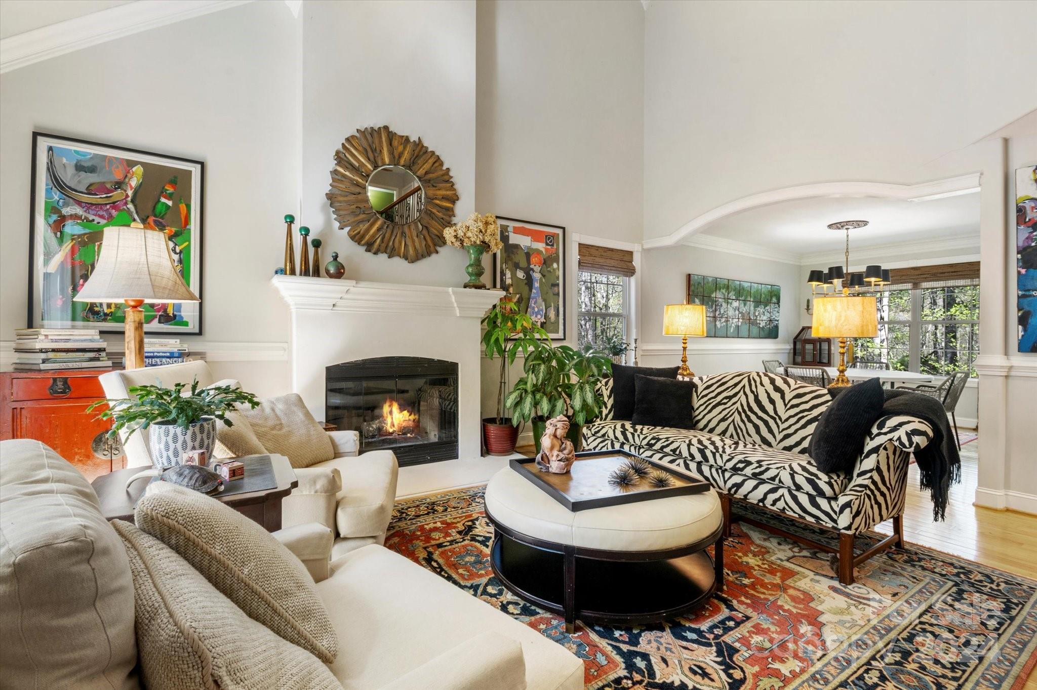 16 Leisure Loop Weaverville, NC 28787 - Photo 3 of 44 a living room with furniture and a fireplace